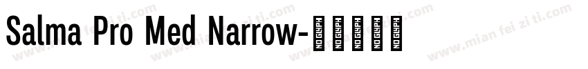 Salma Pro Med Narrow字体转换
